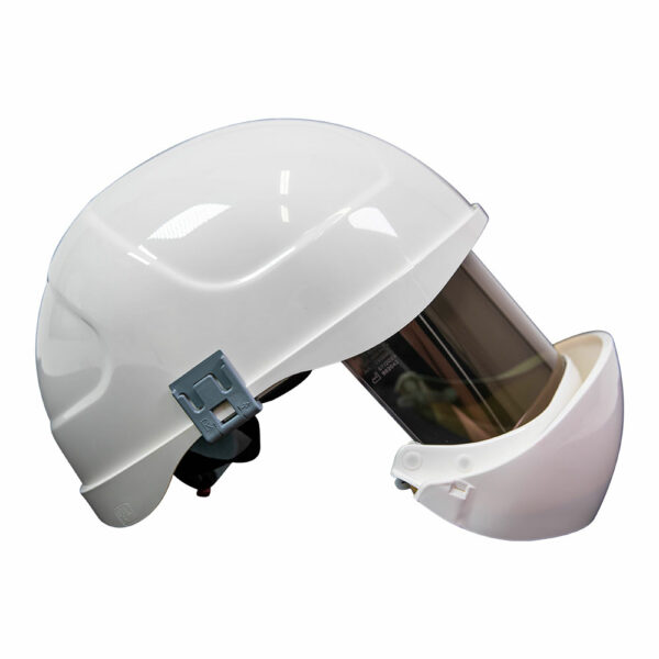 Arc flash retractable Flash Face shield & Helmet HRC3 Extended