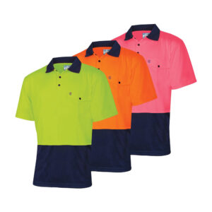 Recycled Short Sleeve Hi-vis Polo Shirt - Bool