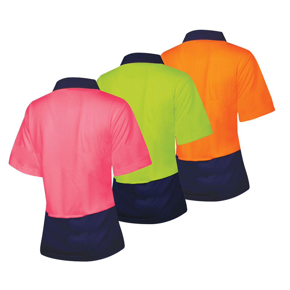 Womens Recycled Short Sleeve Hi-vis Polo Shirt - Bool