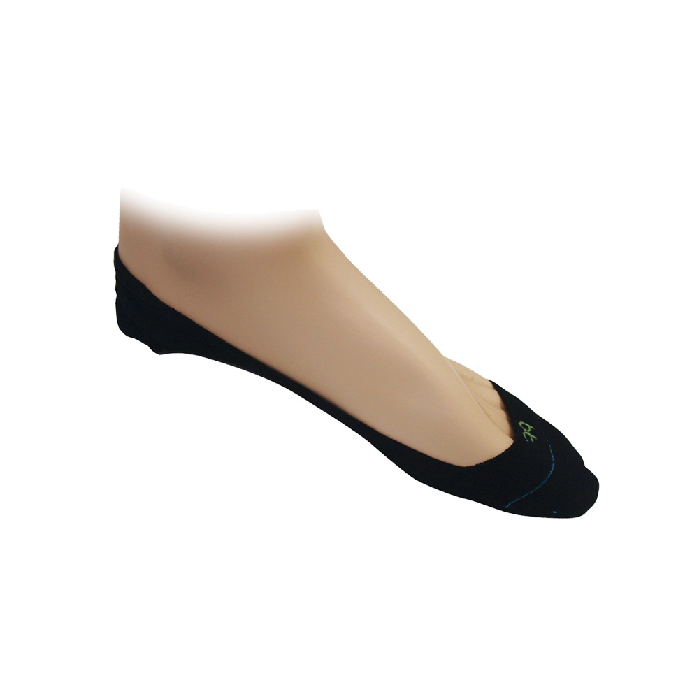 Bamboo Unisex Invisisock 2pk Quarter Black - Bamboo Textiles