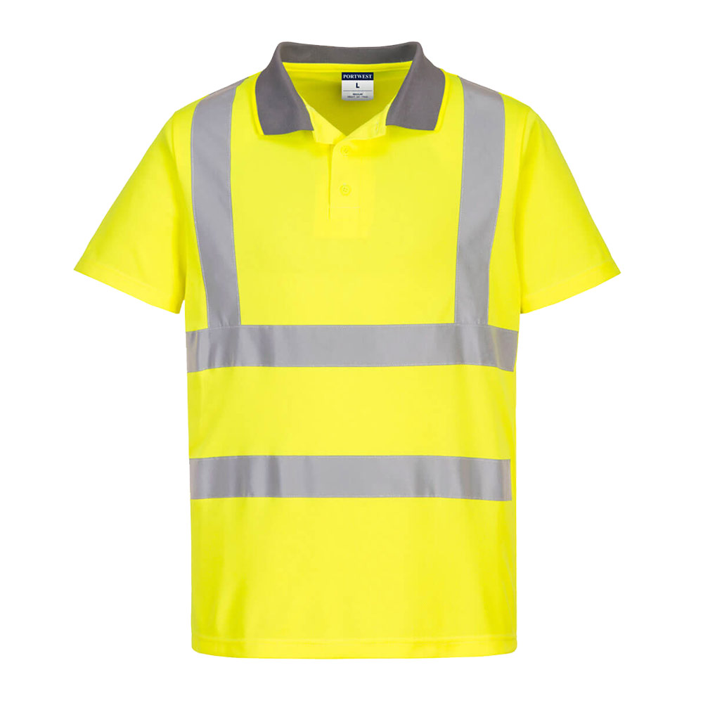 Recycled Hi-vis Polo Shirt Short Sleeve 6 Pack - Portwest